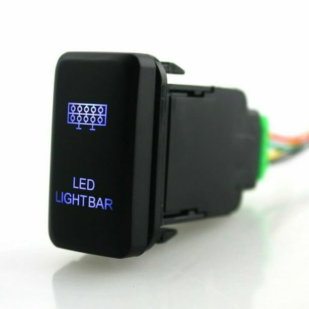 12V Push Switch Green LED BUMPER LIGHT BAR For Toyota 4Runner Highlander Tacoma 12V Push Switch Green LED BUMPER LIGHT BAR For Toyota 4Runner Highlander Tacoma